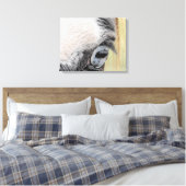 Blauwe ogen canvas afdruk (Insitu (Slaapkamer))