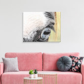 Blauwe ogen canvas afdruk (Insitu (Woonkamer))