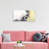 Blauwe ogen canvas afdruk (Insitu (Woonkamer))