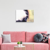 Blauwe ogen canvas afdruk (Insitu (Woonkamer))