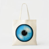 Blauwe ogen Canvas tas (Voorkant)
