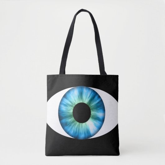 Blauwe ogen Canvas tas (Voorkant)
