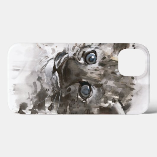Blauwe ogen Case-Mate iPhone case (Achterkant (horizontaal))