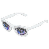 BLAUWE OGEN. EMOJI OGEN. KINDER SUNGLASSEN ZONNEBRIL (Gekanteld)