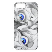 Blauwe ogen graffiti Case-Mate iPhone case (Achterkant)
