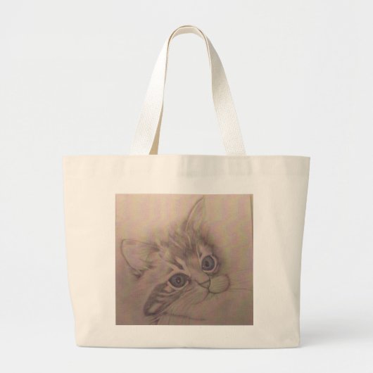 Blauwe ogen grote tote bag (Voorkant)