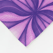 Blauwe Ogen in Paarse Gebladerte Donkere Botanisch Fleece Deken (Hoek)