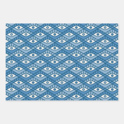 Blauwe ogen inpakpapier vel (Voorkant)