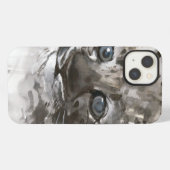 Blauwe Ogen iPhone Hoesje (Achterkant horizontaal)