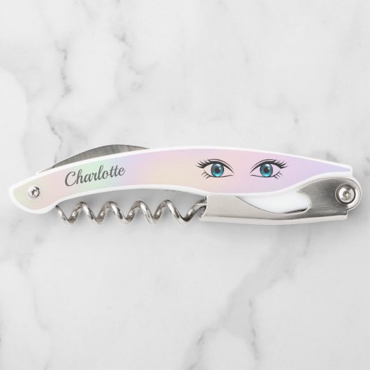 Blauwe ogen kurkentrekker (Achterkant)