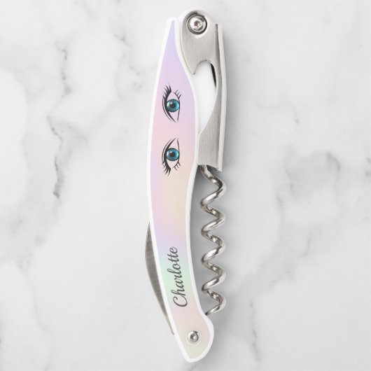 Blauwe ogen kurkentrekker (Achterkant)