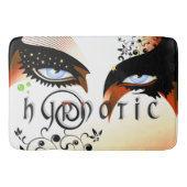 Blauwe ogen Mode make-up Badmat (Voorkant)