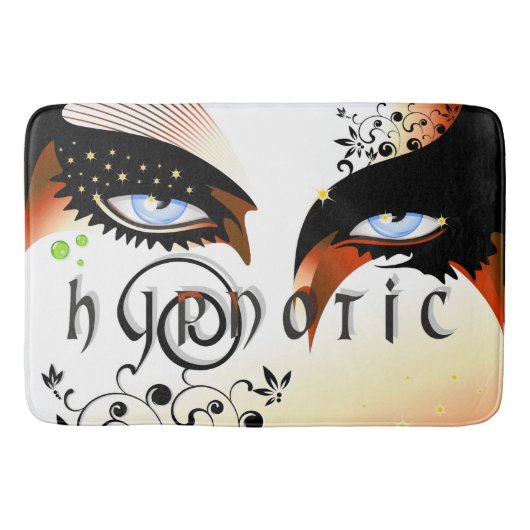 Blauwe ogen Mode make-up Badmat (Voorkant)