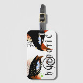 Blauwe ogen Mode make-up Bagagelabel (Voorkant (verticaal))