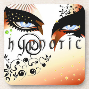 Blauwe ogen Mode make-up Bier Onderzetter