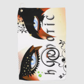 Blauwe ogen Mode make-up Golfhanddoek (Voorkant)