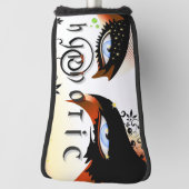 Blauwe ogen Mode make-up Golfheadcover (Draai 90)