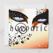 Blauwe ogen Mode make-up Kaart (Voorkant)