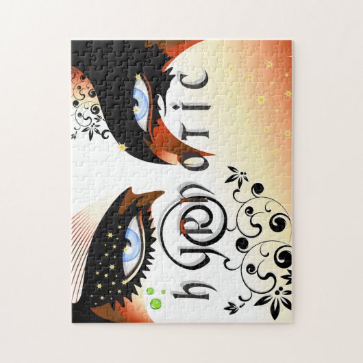 Blauwe ogen Mode make-up Legpuzzel (Verticaal)