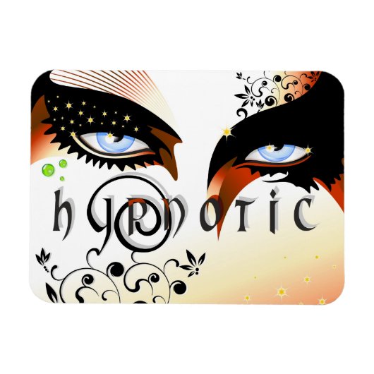 Blauwe ogen Mode make-up Magneet (Horizontaal)