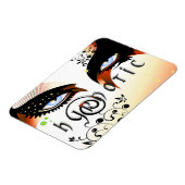 Blauwe ogen Mode make-up Magneet (Linkerzijde)