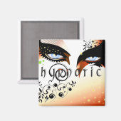 Blauwe ogen Mode make-up Magneet (Voorkant / Achterkant)