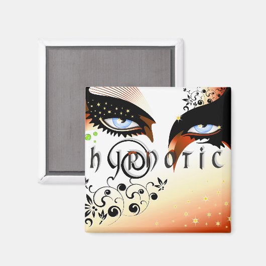 Blauwe ogen Mode make-up Magneet (Voorkant / Achterkant)