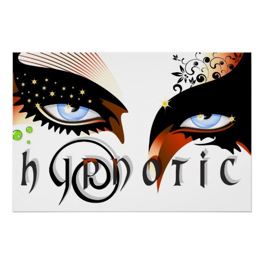 Blauwe ogen Mode make-up Perfect Poster (Voorkant)