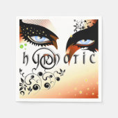 Blauwe ogen Mode make-up Servet (Voorkant)