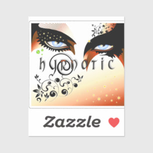 Blauwe ogen Mode make-up Sticker