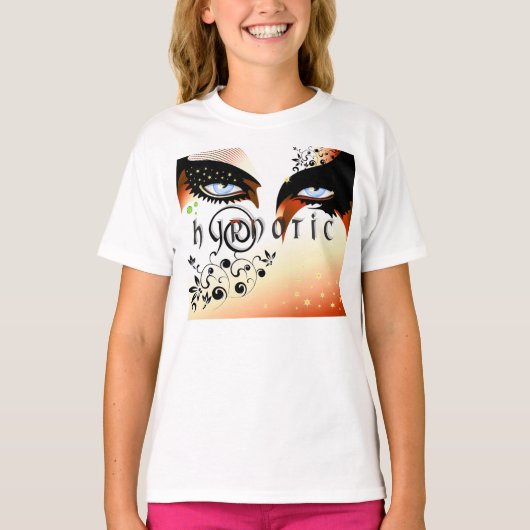 Blauwe ogen Mode make-up T-shirt (Voorkant)
