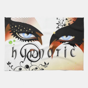 Blauwe ogen Mode make-up Theedoek