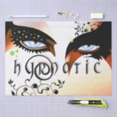 Blauwe ogen Mode make-up Tissuepapier (Craft)