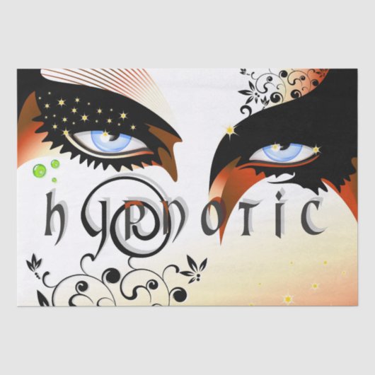 Blauwe ogen Mode make-up Tissuepapier (Voorkant)