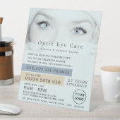 Blauwe ogen, Opticien, Technische specialist Reclamebord Met Voetstuk (Insitu)