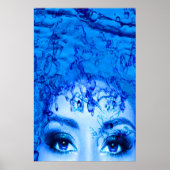 Blauwe Ogen Poster (Voorkant)