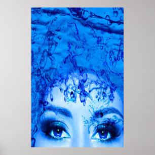 Blauwe Ogen Poster