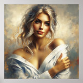 Blauwe ogen poster (Voorkant)