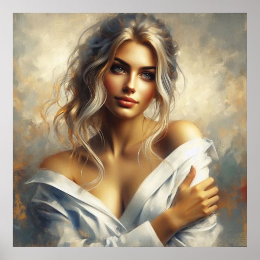 Blauwe ogen poster (Voorkant)