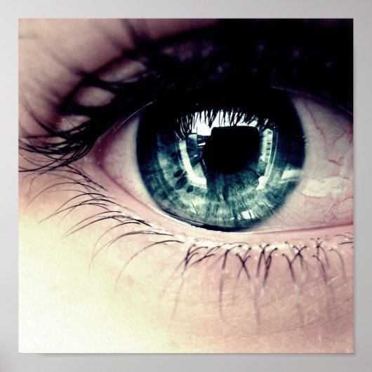 Blauwe ogen poster (Voorkant)