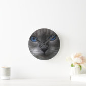 Blauwe ogen ronde klok (Huis)