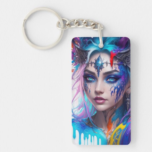 Blauwe ogen sleutelhanger (Voorkant)