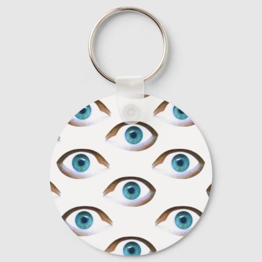 blauwe ogen sleutelhanger (Voorkant)