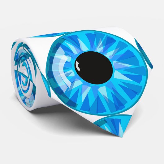 blauwe ogen stropdas (Opgerold)