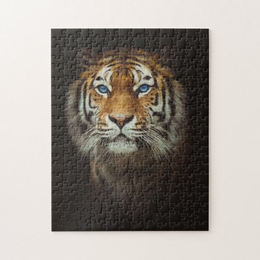 Blauwe ogen tijger 252 stuk puzzel (Verticaal)