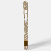 Blauwe Ogen Uil Houten Graan Zig Zag Kies Kleuren Case-Mate iPhone Case (Achterkant / Links)