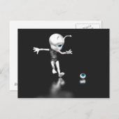 Blauwe ogen verloren briefkaart (Voorkant / Achterkant)