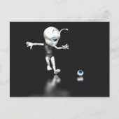 Blauwe ogen verloren briefkaart (Voorkant)