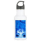 Blauwe ogen waterfles (Voorkant)