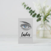 Blauwe ogen Wimpers Wimper Extensies make-up Visitekaartje (Staand voorkant)